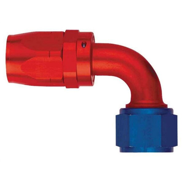 Aeroquip Hose End AQP Starlite Series 90 Degree #12 AN Hose #12 AN Female Aluminum Blue Red