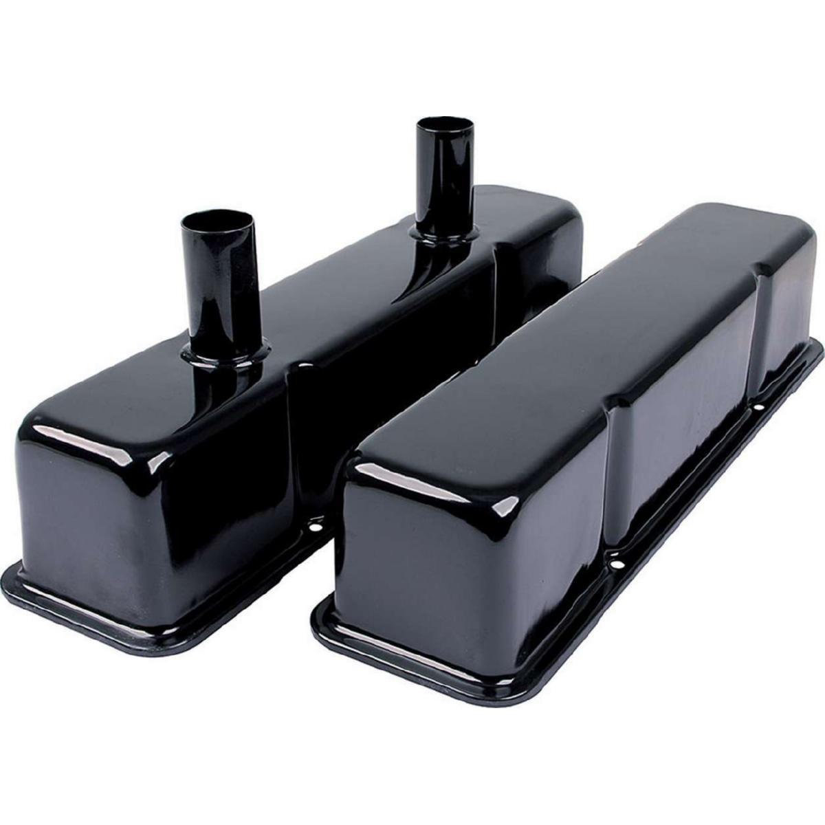 Allstar Performance Valve Covers, Tall, Steel, Black, Small Block Chevy