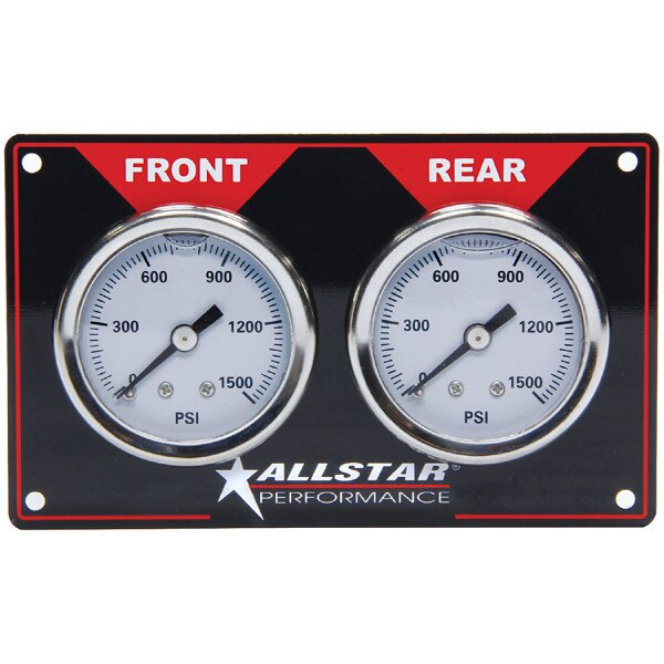 Allstar Performance Brake Bias Gauge Panel, Dual Gauge, 01000 PSI