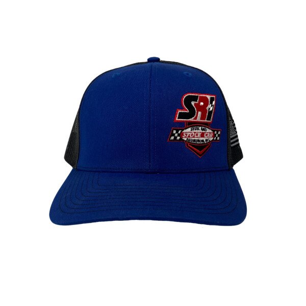 Hat SRI Stock Car Steel Double Logo Richardson 112 Blue Black