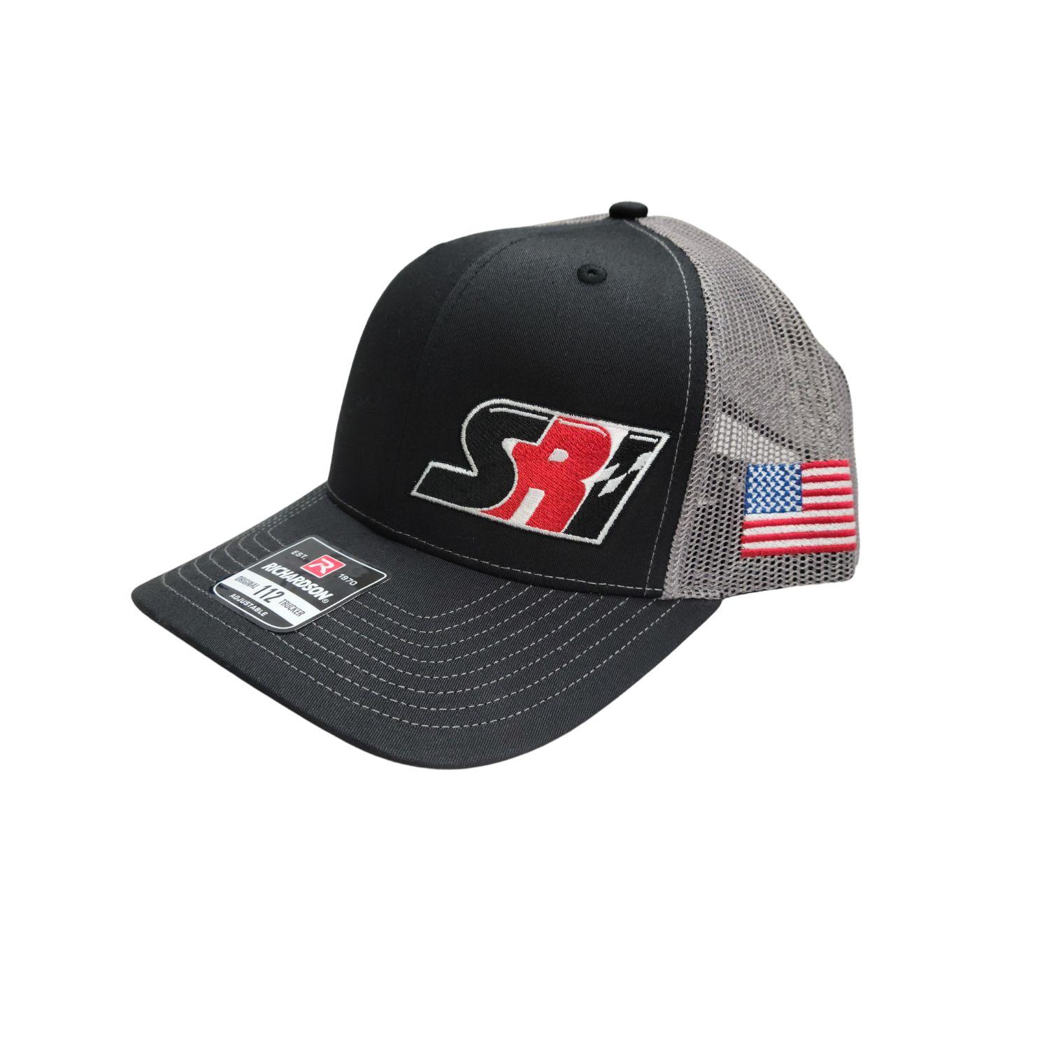 SRI Apparel Hat, SRI Logo, Richardson 112, Charcoal / Black