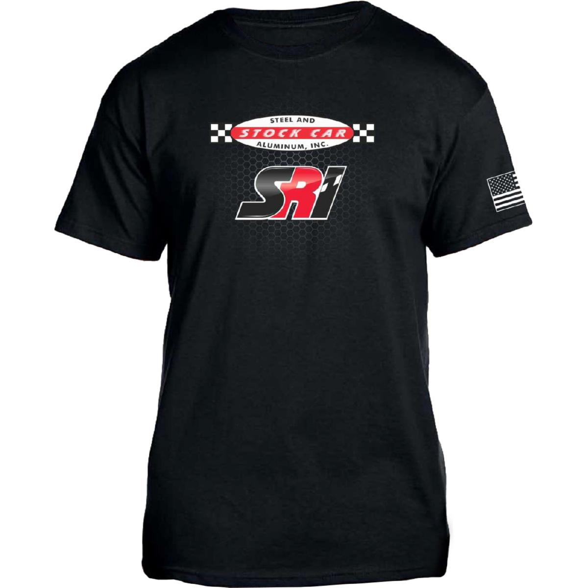 SRI Apparel T-Shirt, SRI / Stock Car Steel Classic Design, Black, X-Large