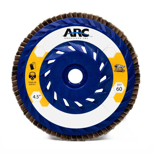 ARC Predator Flap Disc, Type 27, Predator Hard Edge Series, Nylon Plate ...