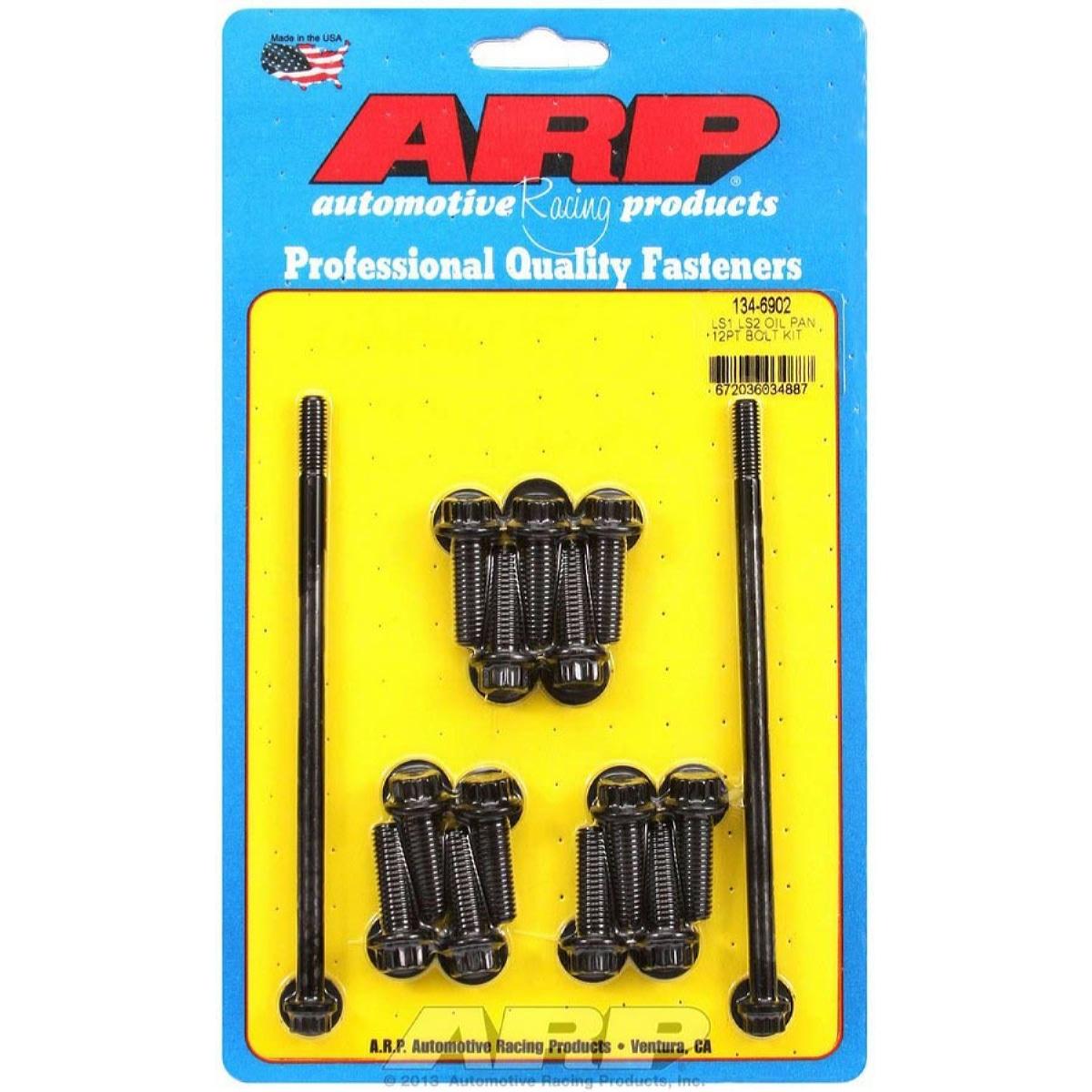 ARP Oil Pan Bolt Kit 12 Point Head Chromoly Black Oxide GM LS Series arp-oil-pan-bolt-kit-12-point-head-chromoly-black-oxide-gm-ls-series