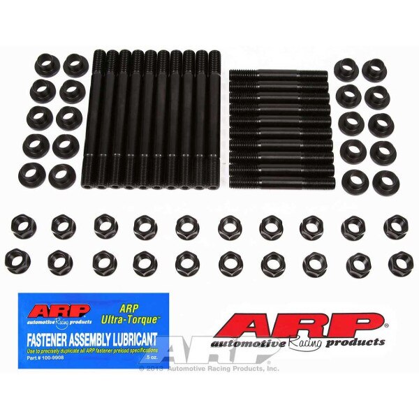ARP Cylinder Head Stud Kit, Hex Nuts, 8740 Material, Chromoly, Black ...