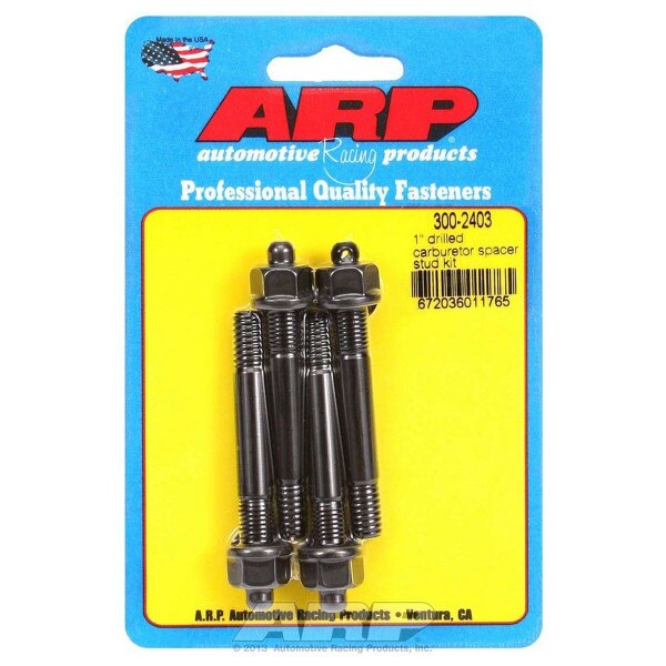 ARP Carburetor Stud Kit, Pro Series, 5/16"-18 Base Thread, 5/16"-24 Top ...