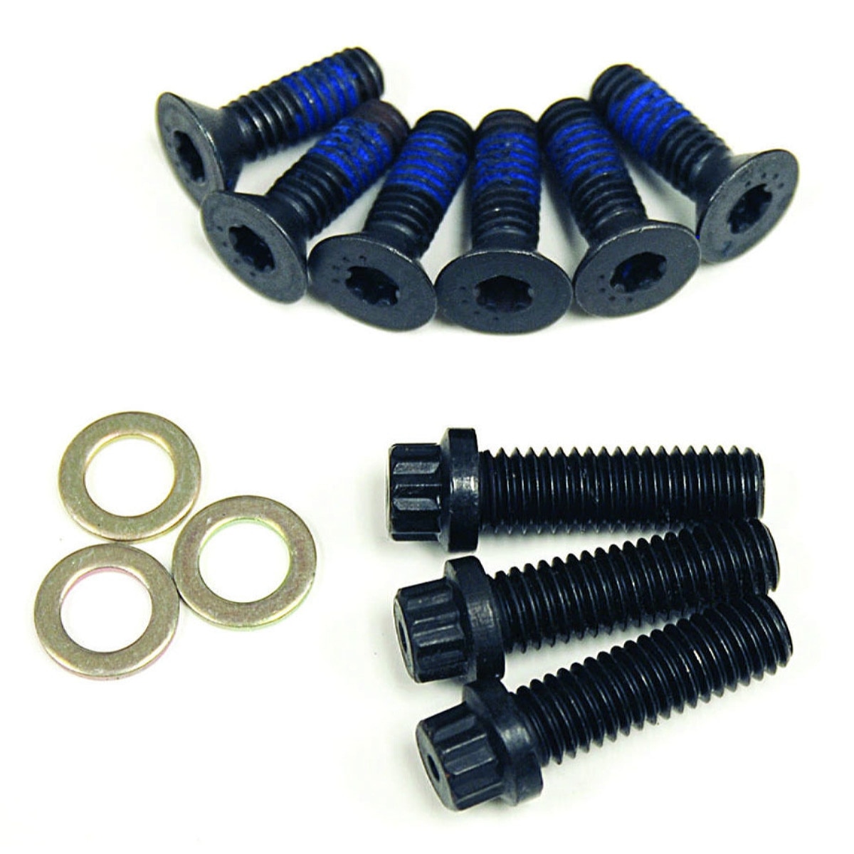 ATI Harmonic Balancer Bolt Kit Super Damper Chromoly Black Oxide SBC 3/8-16 and 5/16-18 Bolts