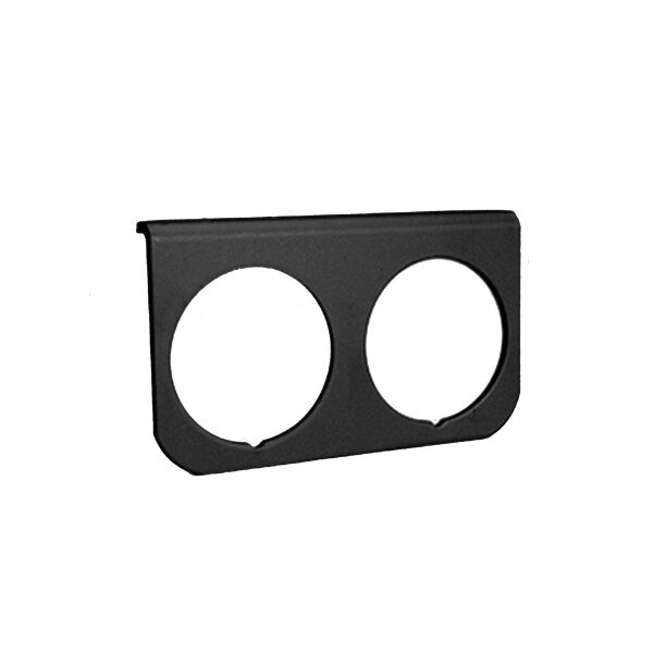 Autometer Gauge Panel 2-Hole 2-1/16in Aluminum Black