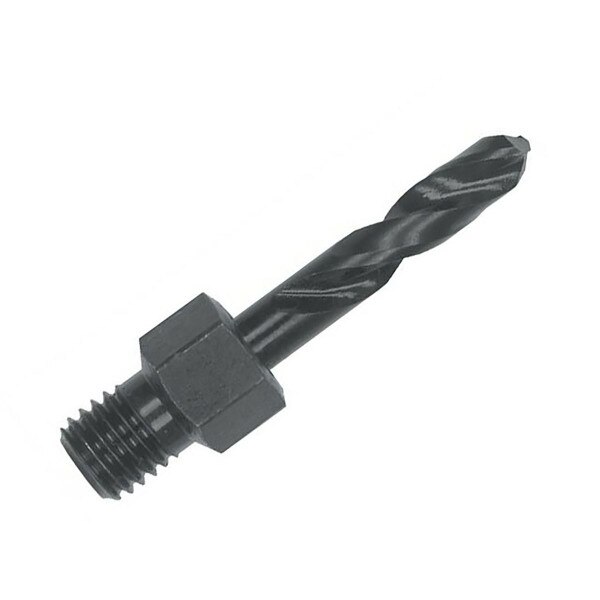 Threaded Bit Guide Drill Bit, Threaded Shank, Cobalt, Black Oxide, Short Style, 1/4