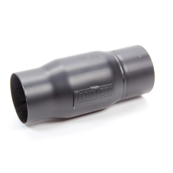 Dynatech Muffler, Torque Booster, 3.000 Inlet / Outlet, 8.000 Long, Steel, Black (Circle Track)