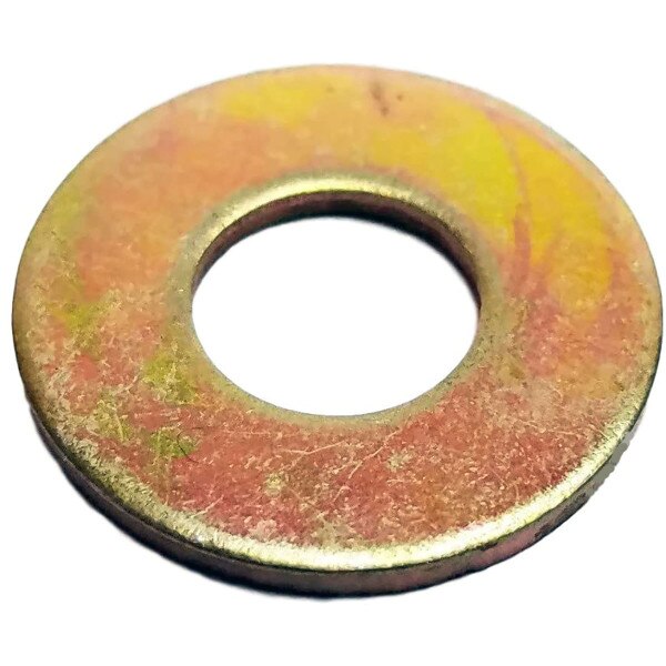 Lexar Industrial 3/8" USS Flat Washers - Yellow Zinc Plated Steel (500-Pack)