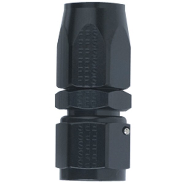 Fragola Hose Fitting #6 Straight Black 100106