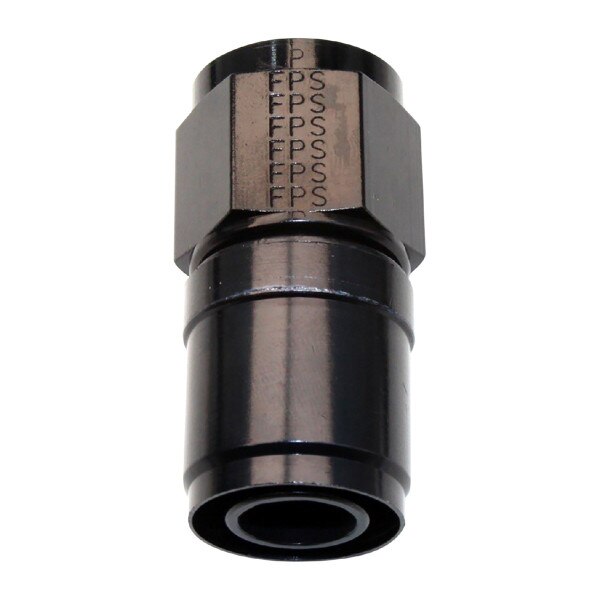 Fragola Hose End, Race-Rite, Straight, #10 AN Hose, #10 AN Female, Aluminum, Black (Crimp Style)