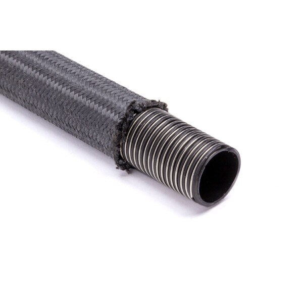 Fragola Race-Rite Pro Hose, PTFE Wire Reinforced, Braided Fire Retardant Fabric, Black, #6 AN, Sold Per Foot