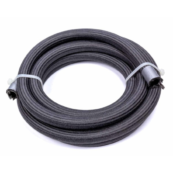 Fragola Hose, Race-Rite Pro, Braided Fire Retardant Fabric, Wire Reinforced, PTFE, Black, #8 AN, 6' Length
