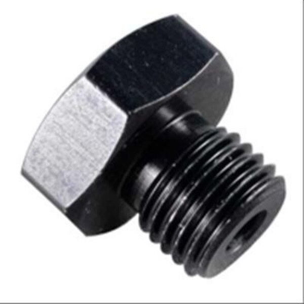 JEGS 110430 Aluminum Pipe Plug 1/8 NPT Hex Head Black 1/pkg