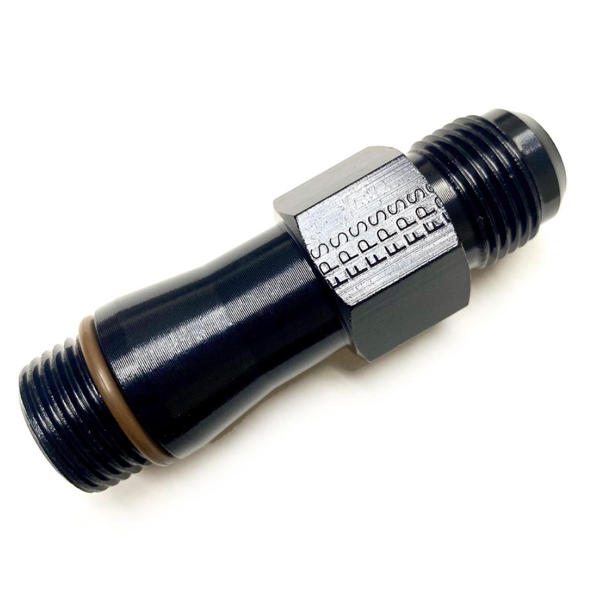 Fragola -6 AN Male To 16mm X 1.5 Female O-Ring Seal Fitting – Black – 491971-BL