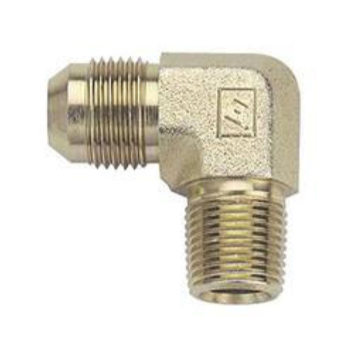 Fragola -8AN 90 Degree Hose End Fitting - 3/8" NPT, One-Piece Street Hose Fitting