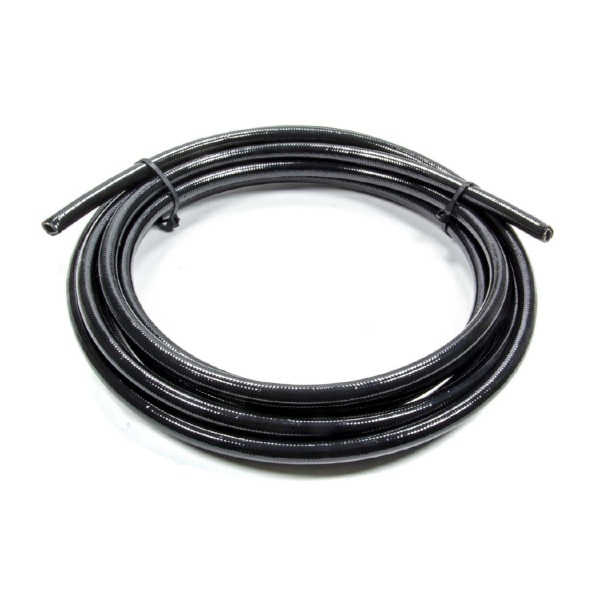 Fragola Hose, 6000 Series, Braided Stainless, PTFE, Black Covering, #3 AN, 20' Length