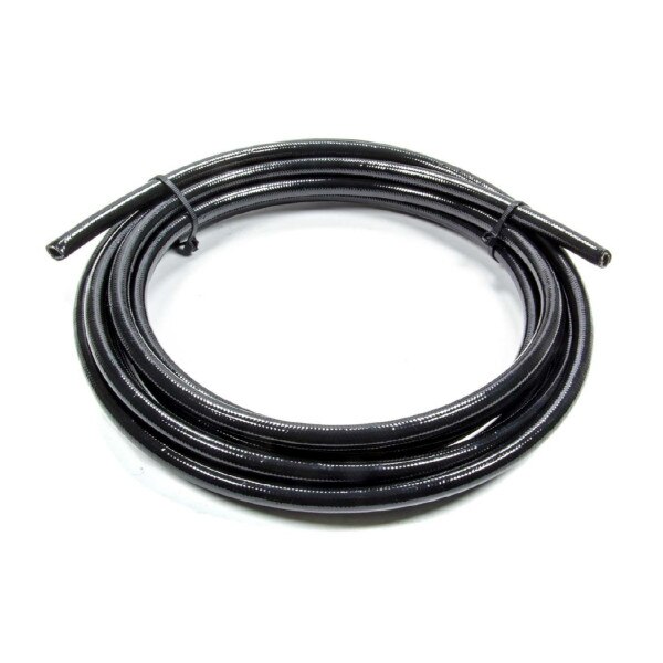 Fragola Hose, 6000 Series, Braided Stainless, PTFE, Black Covering, #10 AN, 20' Length