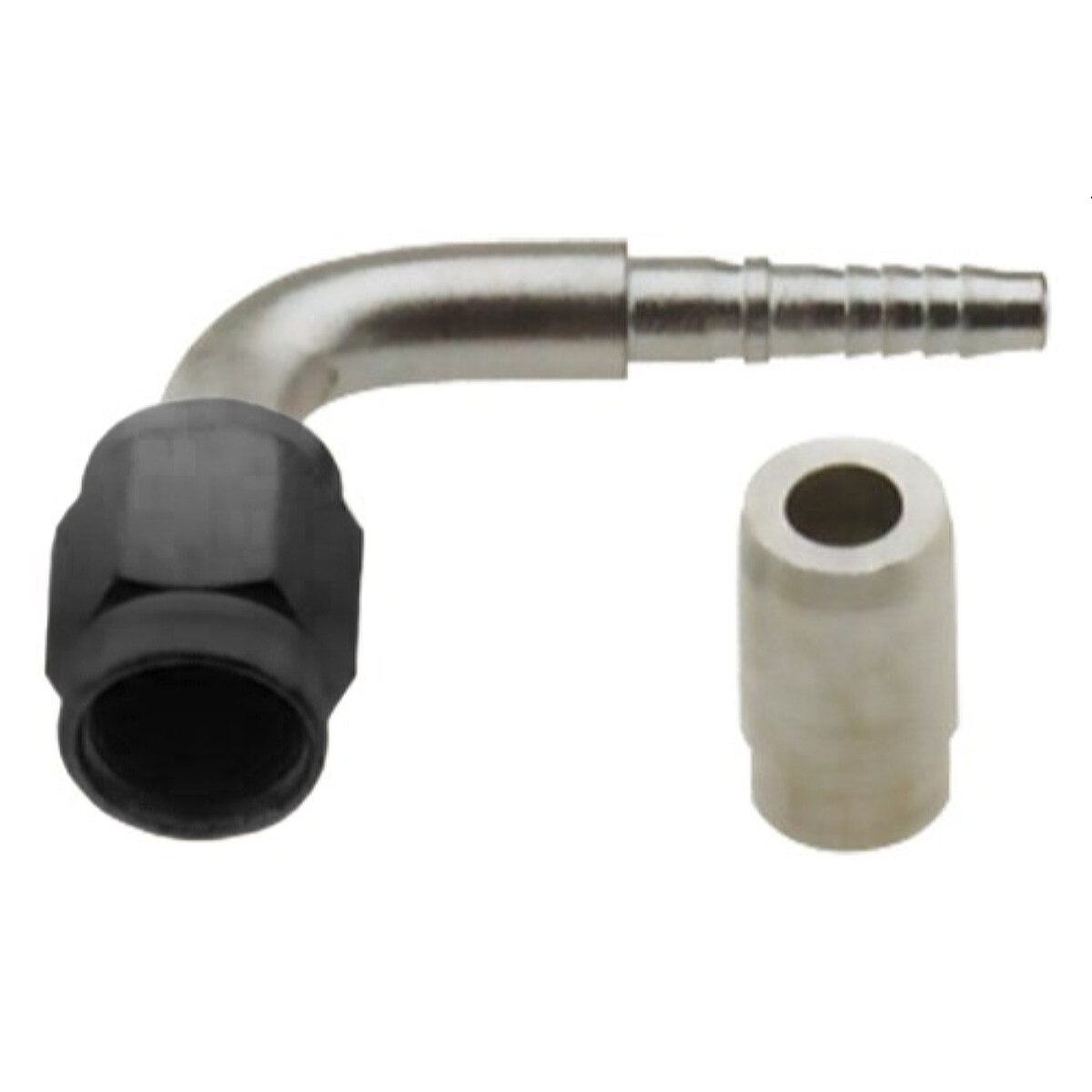 Fragola PTFE Hose Assembly -8AN Straight to 90Deg Aluminum Nut (383012) main image 1
