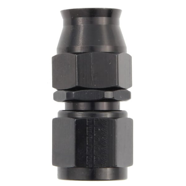 Fragola Hose Fitting #12 Straight PTFE Black 680112-BL