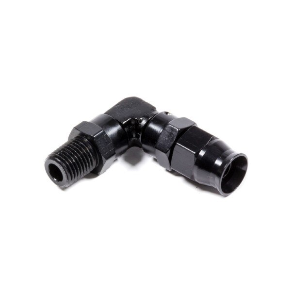 Fragola -6AN Real Street x 90 Degree Hose End Black For PTFE Hose main image 0