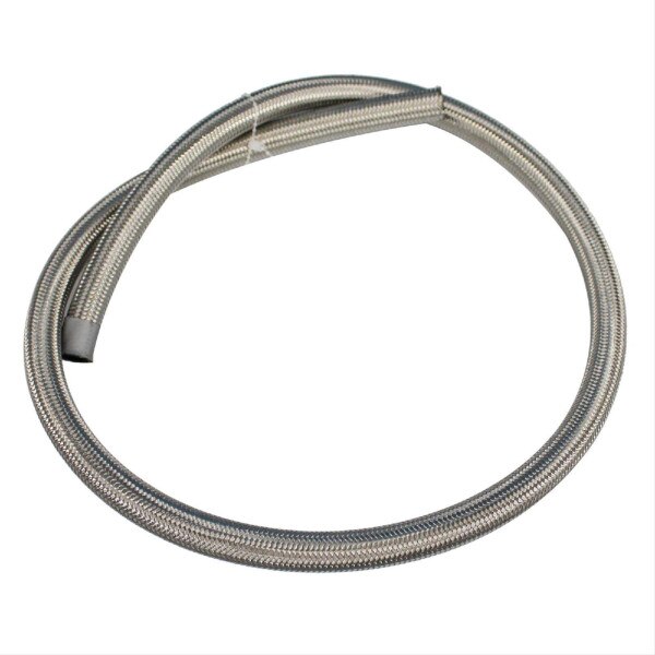 Fragola Hose, 3000 Series, Braided Stainless, Natural, #6 AN, Bulk (Sold Per Foot)