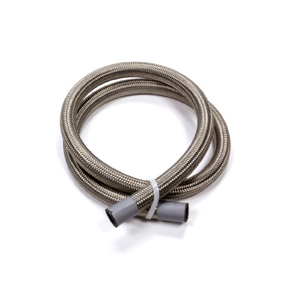 Fragola Hose, 3000 Series, Braided Stainless, Natural, #6 AN, 3' Length
