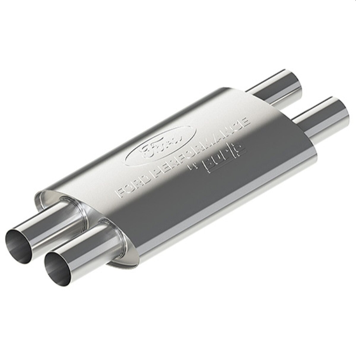 Ford Performance Resonators by Borla, Stainless Steel, Natural, 2.5