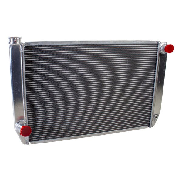 Griffin Universal Radiator, Single Pass, 19in Height, 31in Width, Passenger Inlet Driver Outlet, Ford Style