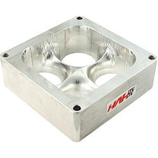 HVH Carb Spacer, Super Sucker, 2.000in Thick, 4-Hole, 4500 Series, Aluminum Polished