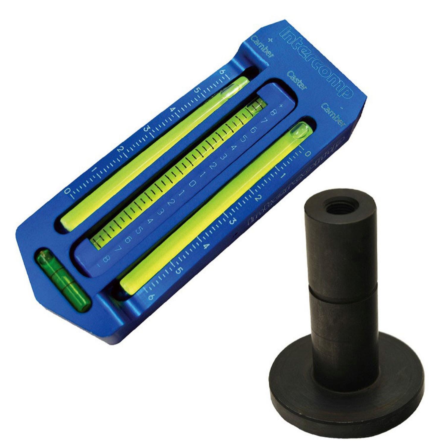 Karting Caster / Camber Gauge, Analog (14/17mm Adapter)