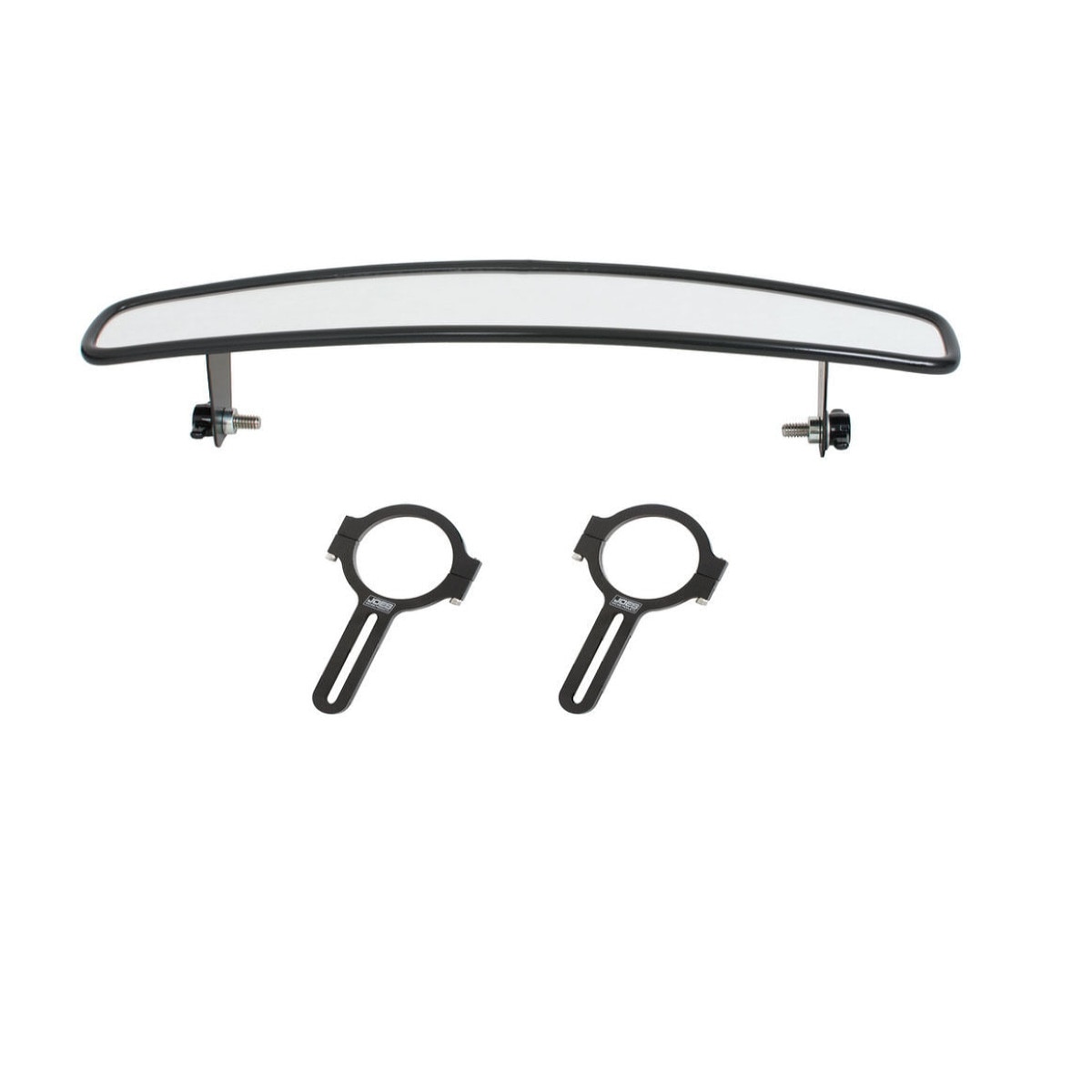 JOES Racing Wide Angle Mirror Kit, 14.000 Mirror, 1.500 Tube, 2.500 Long (Mirror & Brackets)