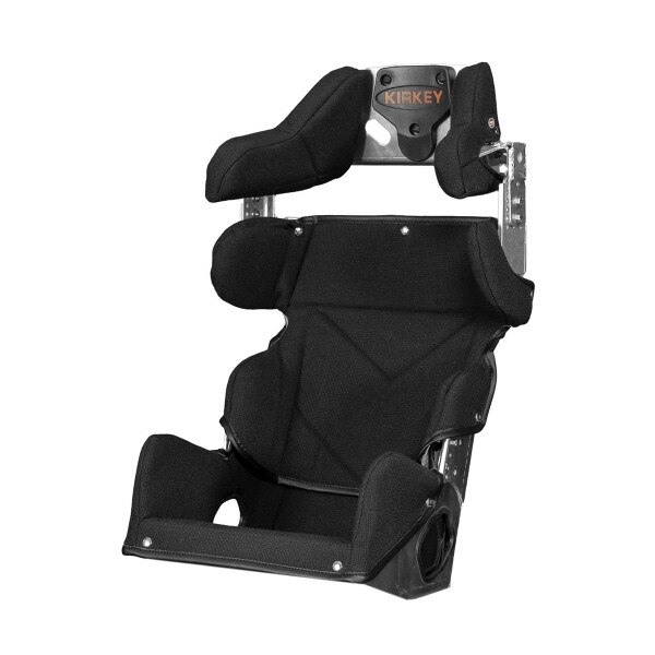Kirkey Seat, 35 Series Child Adjustable Containment, 12.000 Wide, 18 Degree Layback, Aluminum, Natural (Black Seat Cover Included)