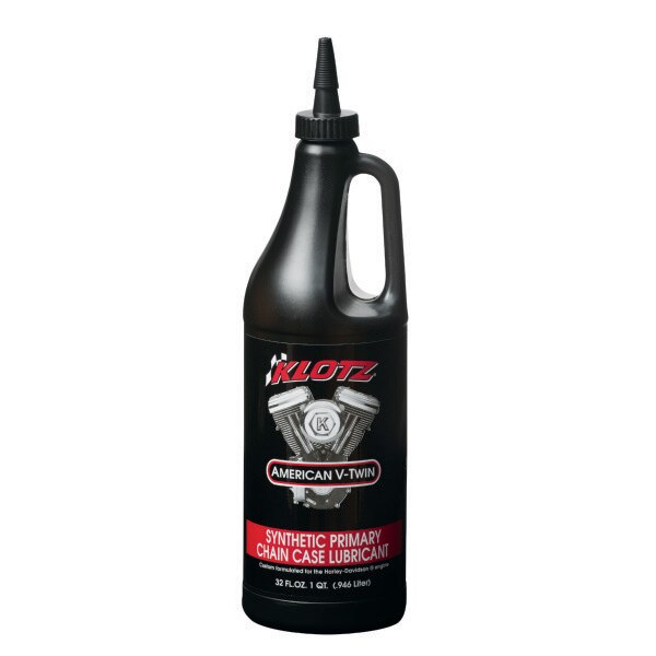 Klotz Primary Chain Case Lubricant, American V-Twin, Synthetic, 1 Quart