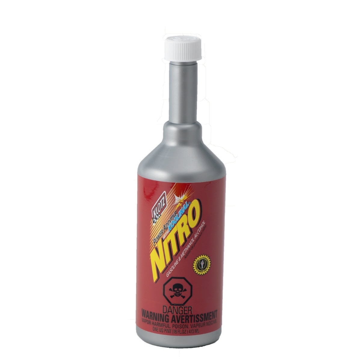 Klotz Nitro Power Fuel Additive w/ Koolinal, 1 Pint (Blends w/ Gasoline, E85, & Methanol)