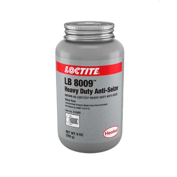 Loctite AntiSeize, Loctite LB 8009 Series, Graphite Based, 9 oz. Brush