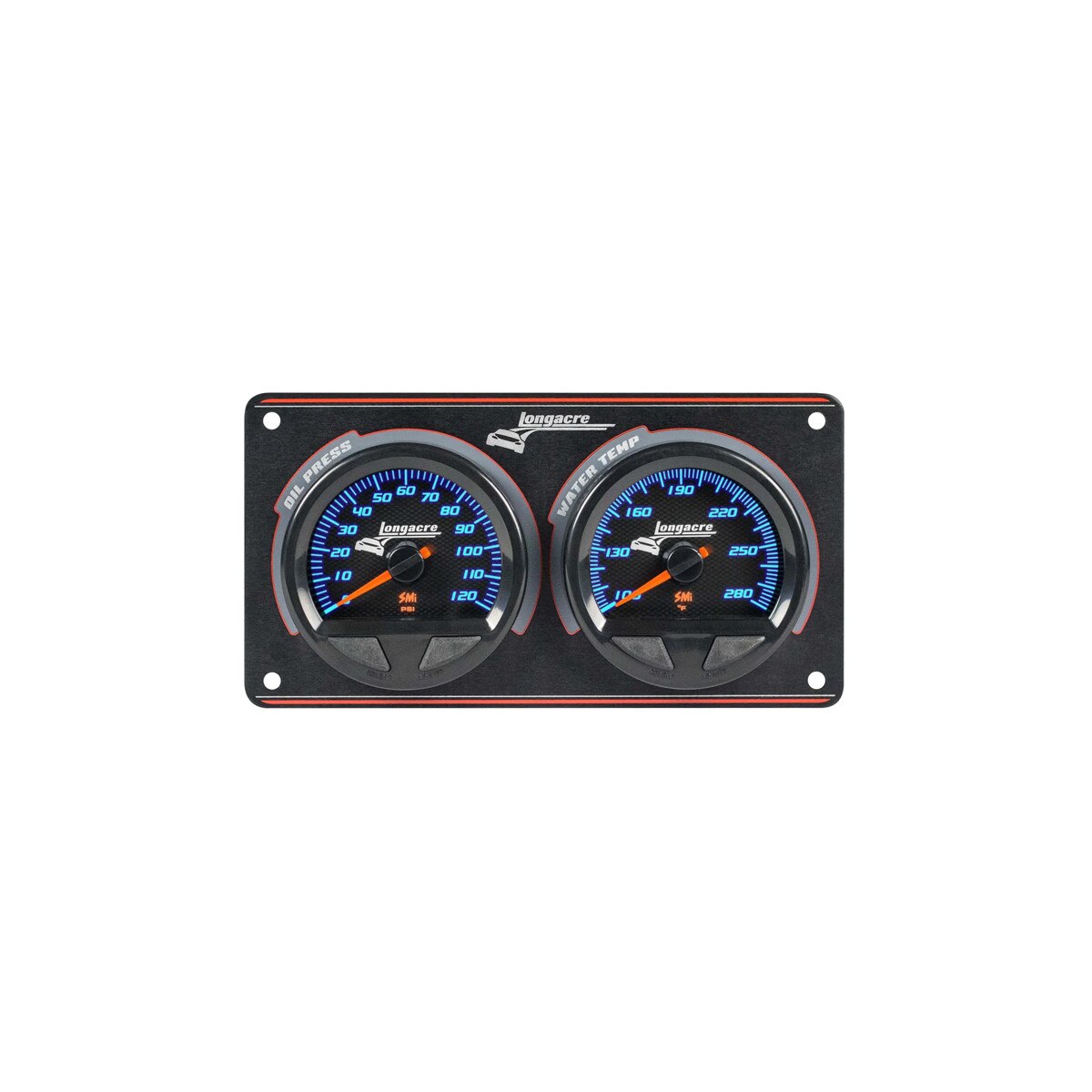 Longacre Gauge Panel Assembly Kit, Elite Waterproof SMI, Analog, Black Face (OP - WT)