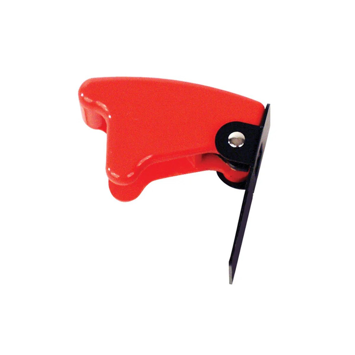 Longacre Toggle Switch Safety Flip-Up Cover, Plastic, Red