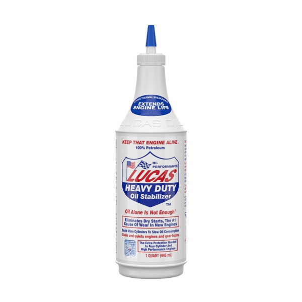 Lucas Motor Oil Additive, Heavy-Duty Oil Stabilizer, 1 Quart