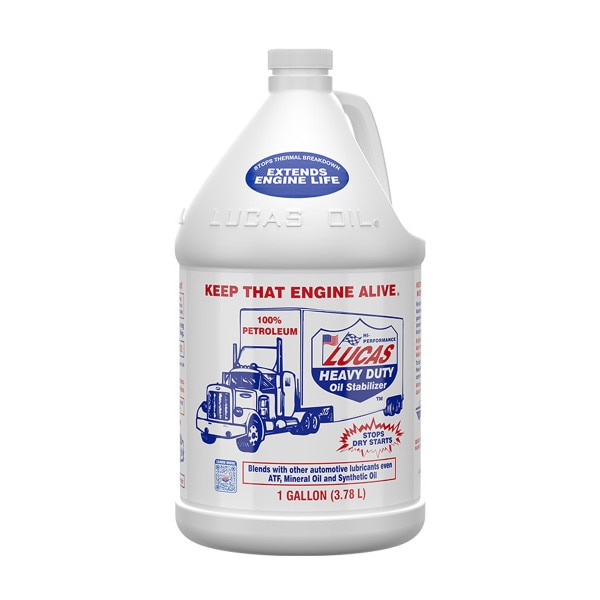 Lucas Motor Oil Additive, Heavy-Duty Oil Stabilizer, 1 Gallon