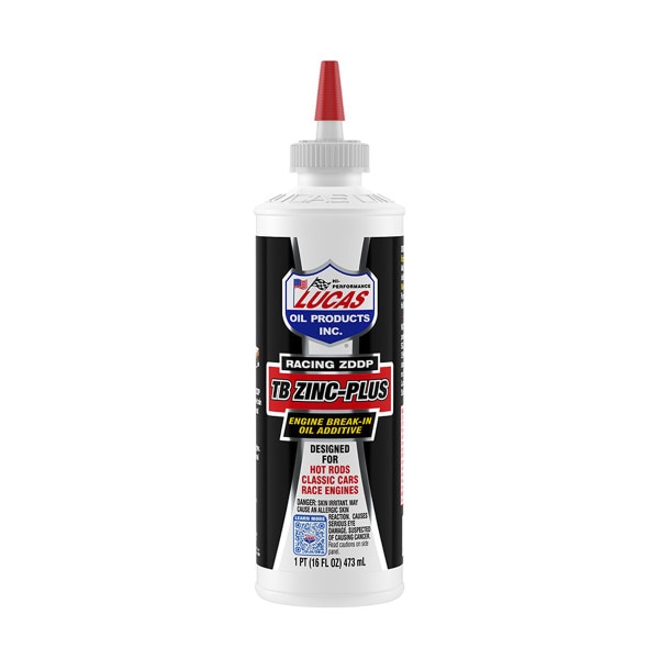 Lucas Motor Oil Additive, Engine Break-In, ZDDP, 16 oz. Bottle
