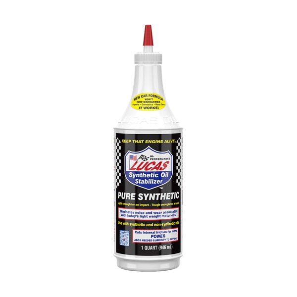 Lucas Motor Oil Additive, Oil Stabilizer, Synthetic, 1 Quart