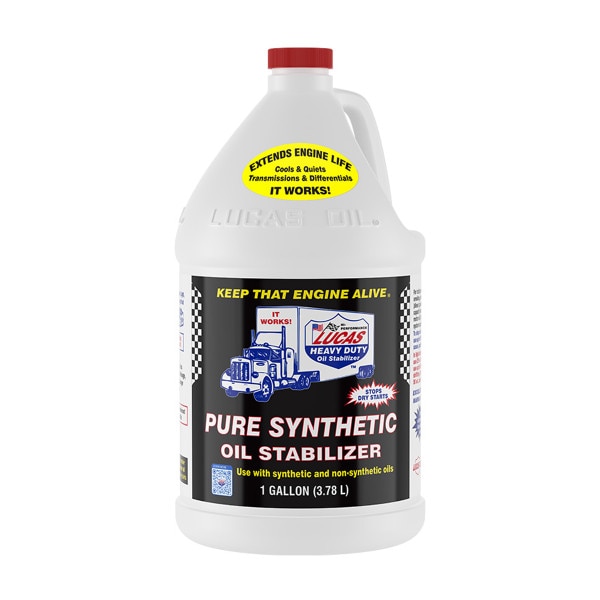 Lucas Motor Oil Additive, Oil Stabilizer, Synthetic, 1 Gallon