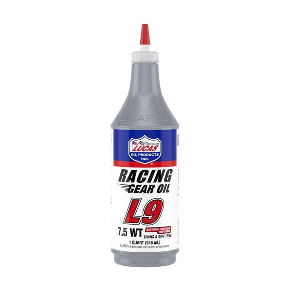 Lucas Gear Oil, Racing, L9, Synthetic, 7.5W, 1 Quart