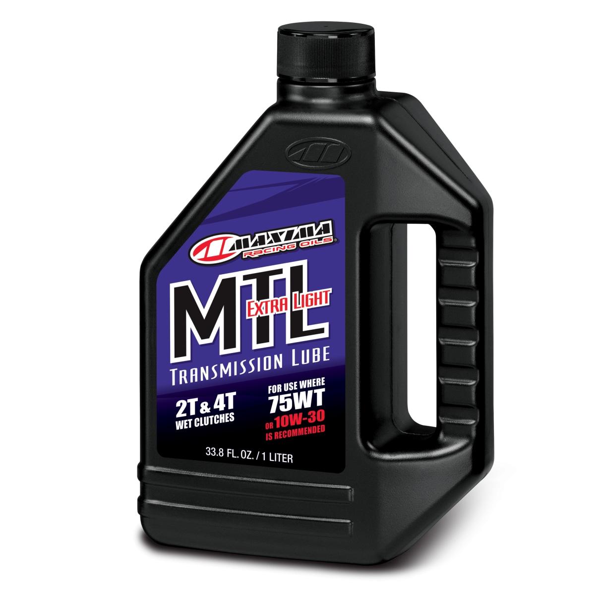 Maxima Transmission Fluid, MTL Fluid, 75WT Extra Light, 1 Liter (2 & 4