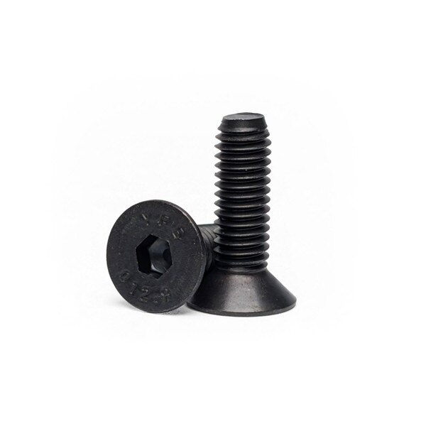 Flat Head Socket Cap Screw (FHCS), M6 x 1.00 Thread, 10mm Length, Grade ...