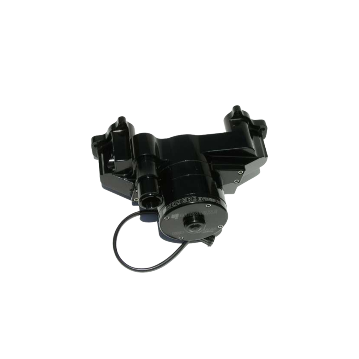 Meziere 100 series electric water pump kit 1.25 hose barb inlet black GM LS /