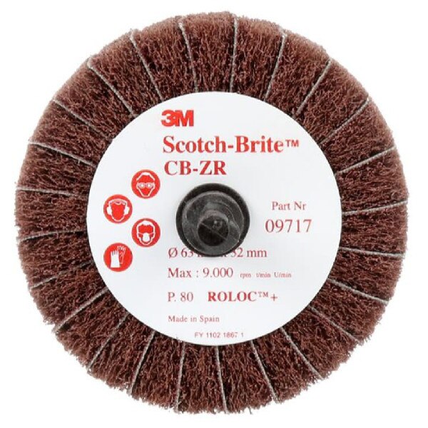3M Combi-R Wheel, Roloc, Aluminum Oxide (A/O), 2.500